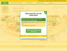 Tablet Screenshot of pizzeria-sicilia.de